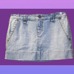 DECREE VINTAGE Y2K 90'S MINI DENIM JEAN SKIRT SIZE 3
